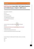 EVITP Final Exam &lpar;Latest 2026 &sol; 2027 Update&rpar; Questions and Verified Answers &vert; Grade A &vert; 100&percnt; Correct