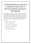 WGU D654 PROTOTYPING AND ITERATING I &vert; COMPLETE OA STUDY GUIDE &plus; 52 PRACTICE QUESTIONS & RATIONALES &vert; SEPTEMBER 2026