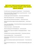 WSET LEVEL 2 PRACTICE EXAM QUESTIONS WITH ALL CORRECT & 100&percnt; VERIFIED ANSWERS &vert;LATEST VERSION &vert;ALREADY GRADED A&plus;
