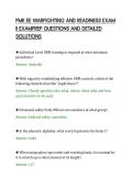 PMK EE WARFIGHTING AND READINESS EXAM&NewLine;II EXAMPREP QUESTIONS AND DETAILED&NewLine;SOLUTIONS
