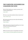 PMK EE WARFIGHTING AND READINESS EXAM&NewLine;II EXAM REVIEW STUDY NOTES&NewLine;