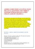 American Red Cross ACLS Final Exam Prep&colon; 300 Practice Questions with Rationales &vert; Master Cardiac Arrest&comma; ECG&comma; & Pharmacology