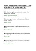 PMK EE WARFIGHTING AND READINESS EXAM&NewLine;II CERTIFICATION PREPARATION GUIDE