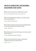 PMK EE E4 WARFIGHTING AND READINESS&NewLine;EXAM REVIEW STUDY NOTES