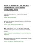PMK EE E4 WARFIGHTING AND READINESS&NewLine;COMPREHENSIVE QUESTIONS AND&NewLine;COMPLETE SOLUTIONS