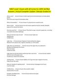 WSET Level 1 Exam with all Correct & 100&percnt; Verified Answers &vert;Actual Complete Update &vert;Already Graded A&plus;