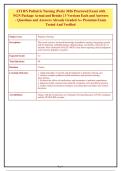ATI RN Pediatric Nursing &lpar;Peds&rpar; 2026 Proctored Exam with&NewLine;NGN Package Actual and Retake &vert; 3 Versions Each and Answers&NewLine;- Questions and Answers Already Graded A&plus; Premium Exam&NewLine;Tested And Verified