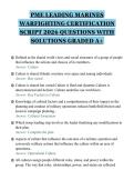 PME LEADING MARINES&NewLine;WARFIGHTING CERTIFICATION&NewLine;SCRIPT 2026 QUESTIONS WITH&NewLine;SOLUTIONS GRADED A&plus;