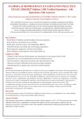 FLORIDA JURISPRUDENCE EXAMINATION 2026&sol;2027 &vert; 200 Verified Practice Questions with Detailed Rationales &vert; Updated for Latest Laws & Rules&NewLine;&NewLine;