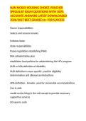 NAN MCKAY HOUSING CHOICE VOUCHER SPECIALIST EXAM QUESTIONS WITH 100&percnt; ACCURATE ANSWERS LATEST DOWNLOADED 2026&sol;2027 BEST GRADED A&plus; FOR SUCCESS