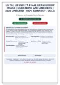LIFESCI 7A Final Exam Group Phase Review &vert;  Questions with Correct Answers & Detailed Rationales &vert; UCLA 2026