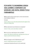 PLTW INTRO TO ENGINEERING DESIGN&NewLine;2026 LEARNING COMPANION CAD&NewLine;MODELING AND DIGITAL DESIGN TOOLS&NewLine;FUNDAMENTALS