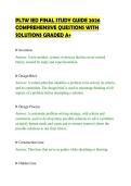 PLTW IED FINAL STUDY GUIDE 2026&NewLine;COMPREHENSIVE QUESTIONS WITH&NewLine;SOLUTIONS GRADED A&plus;