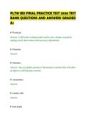 PLTW IED FINAL PRACTICE TEST 2026 TEST&NewLine;BANK QUESTIONS AND ANSWERS GRADED&NewLine;A&plus;