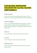 PLTW IED FINAL CERTIFICATION&NewLine;EVALUATION TEST 2026 FULL SOLUTION&NewLine;GUIDE GRADED A&plus;