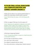 PLTW IED FINAL ACTUAL EXAM PAPER&NewLine;2026 COMPLETE QUESTIONS AND&NewLine;CORRECT ANSWERS GRADED A&plus;