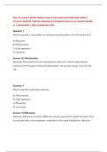 BIOS 251 Exam 2 Review 2026&colon; 200 Anatomy & Physiology Q&As with Verified Answers