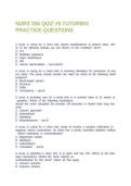 NURS 306 QUIZ &num;5 TUTORING PRACTICE QUESTIONS