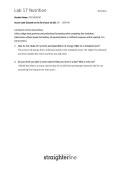 Lab 17&colon; Nutrition &ndash; BIO202L &vert; Biology &vert; Lab Study Guide