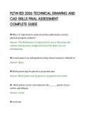 PLTW IED 2026 TECHNICAL DRAWING AND&NewLine;CAD SKILLS FINAL ASSESSMENT&NewLine;COMPLETE GUIDE