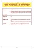 ATI RN Fundamentals 2026 Proctored Exam with NGN&NewLine;Questions and Correct Answers - 130 Questions and Answers&NewLine;Already Graded A&plus; Premium Exam Tested And Verified