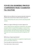 PLTW IED 2026 ENGINEERING PRINCIPLES&NewLine;COMPREHENSIVE PROJECT EXAMINATION&NewLine;FULL SOLUTIONS