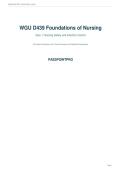 WGU D439 Foundations of Nursing Quiz 1&colon; Safety & Infection Control &vert; 50 Questions with Answers and Explanations