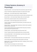 11 Body Systems Anatomy & Physiology 2026&sol;2027 &vert; Study Guide&comma; Practice Questions&comma; Answers & Exam Prep