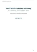 WGU D439 Foundations of Nursing Quiz 2&colon; Nursing Process&comma; Assessment & Clinical Judgment &vert; 50 Questions with Answers