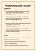 PN 3004 FINAL EXAM QUESTIONS AND CORRECT VERIFIED SOLUTIONS LATEST UPDATE THIS YEAR &ndash; JUST RELEASED&period;pdf&NewLine;&NewLine;