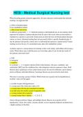 HESI Medical Surgical Nursing Test 2026&sol;2027 &vert; Questions & Answers&comma; Study Guide&comma; Practice Test & Exam Prep