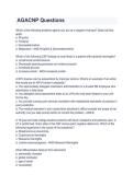 AGACNP Questions 2026&sol;2027 &vert; Adult-Gerontology Acute Care NP Questions & Answers&comma; Study Guide & Exam Prep