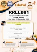 RRLLB81 Assignment 2 &lpar;RESEARCH COMPLETE ANSWERS&rpar; Semester 2 2026 - DUE 10 September 2026 - OWNERSHIP VERSUS THE RIGHT TO HABITATION IN EVICTION APPLICATIONS