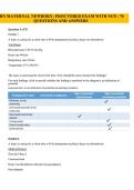 RN Maternal Newborn 2024 Proctored Exam with NGN &ndash; Practice Questions & Rationales&NewLine;&NewLine;
