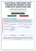 ELECTRICAL MECHANIC &sol; TEST TECHNICIAN NEWEST EXAM 2026&colon; 90 Complete Questions with Answers & Detailed Rationales &vert; Guaranteed Pass