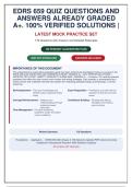 EDRS 659 Quiz and Exam Preparation&colon; 179 Graded Questions with Verified Answers and Detailed Rationales