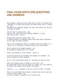 FINAL EXAM DAVITA &lpar;RN&rpar; QUESTIONS AND ANSWERS