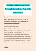 ATI TEAS &sol; 2026 Comprehensive &NewLine;Nursing Entrance Exam Prep Guide &NewLine;with Solutions