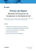 Lab Report&colon; Bacterial Cell Structures BIO 101 &lpar;BIO101&rpar; - Simulation Insights &vert; Completed Virtual Lab Report&period;