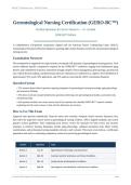 GERO-BC&trade; CERTIFICATION EXAM ACTUAL 2026&sol;2027 &vert; Gerontological Nursing Complete Guide &vert; Verified Questions & Correct Answers &vert; A&plus; Graded &vert; Pass Guaranteed&NewLine;&NewLine;