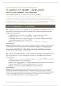 NURS-6521N Final Exam Pharm Walden 2026&sol;2027 &vert; Study Guide 100&percnt; Correct &vert; A&plus; Graded&NewLine;&NewLine;