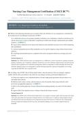 CMGT-BC&trade; CERTIFICATION EXAM ACTUAL 2026&sol;2027 &vert; Nursing Case Management Complete Guide &vert; Verified Questions & Correct Answers &vert; A&plus; Graded &vert; Pass Guaranteed&NewLine;&NewLine;