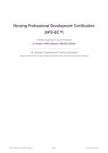 NPD-BC&trade; CERTIFICATION EXAM ACTUAL 2026&sol;2027 &vert; Nursing Professional Development Complete Guide &vert; Verified Questions & Correct Answers &vert; A&plus; Graded &vert; Pass Guaranteed&NewLine;&NewLine;