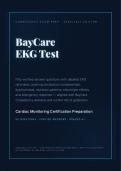 BAYCARE EKG TEST ACTUAL 2026&sol;2027 &vert; Competency Exam Prep &vert; Verified Questions & Answers &vert; Graded A&plus; &vert; Pass Guaranteed&NewLine;&NewLine;