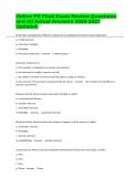 Online PE Final Exam Review Questions and All Actual Answers 2026-2027 Updated&period;