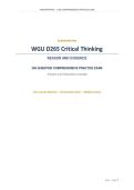 D265 Critical Thinking&colon; Reason and Evidence &mdash; 200-Question Comprehensive Practice Exam with Answers and Detailed Explanations &lpar;2026&rpar;