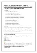 CDN EXAM 2026&rsqb; QUESTIONS AND CORRECT &NewLine;ANSWERS &lpar;VERIFIED ANSWERS&rpar; PLUS RATIONALES &NewLine;2026 Q&A &vert; INSTANT DOWNLOAD PDF 