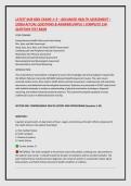 LATEST NUR 6001 EXAMS 1&ndash;3 &ndash; ADVANCED HEALTH ASSESSMENT &ndash; &NewLine;&lpar;2026&rpar; ACTUAL QUESTIONS & ANSWERS &lpar;WPU&rpar; &vert; COMPLETE 150&NewLine;QUESTION TEST BANK
