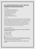 Latest 2026&sol;2027 RELIAS ED RN A EXAM&colon;  PRACTICE &NewLine;QUESTIONS & DETAILED RATIONALES