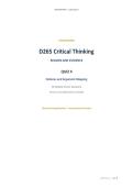 D265 Critical Thinking&colon; Reason and Evidence Quiz 4 &ndash; Fallacies and Argument Mapping &vert; 50 Questions with Answers and Explanations&NewLine;